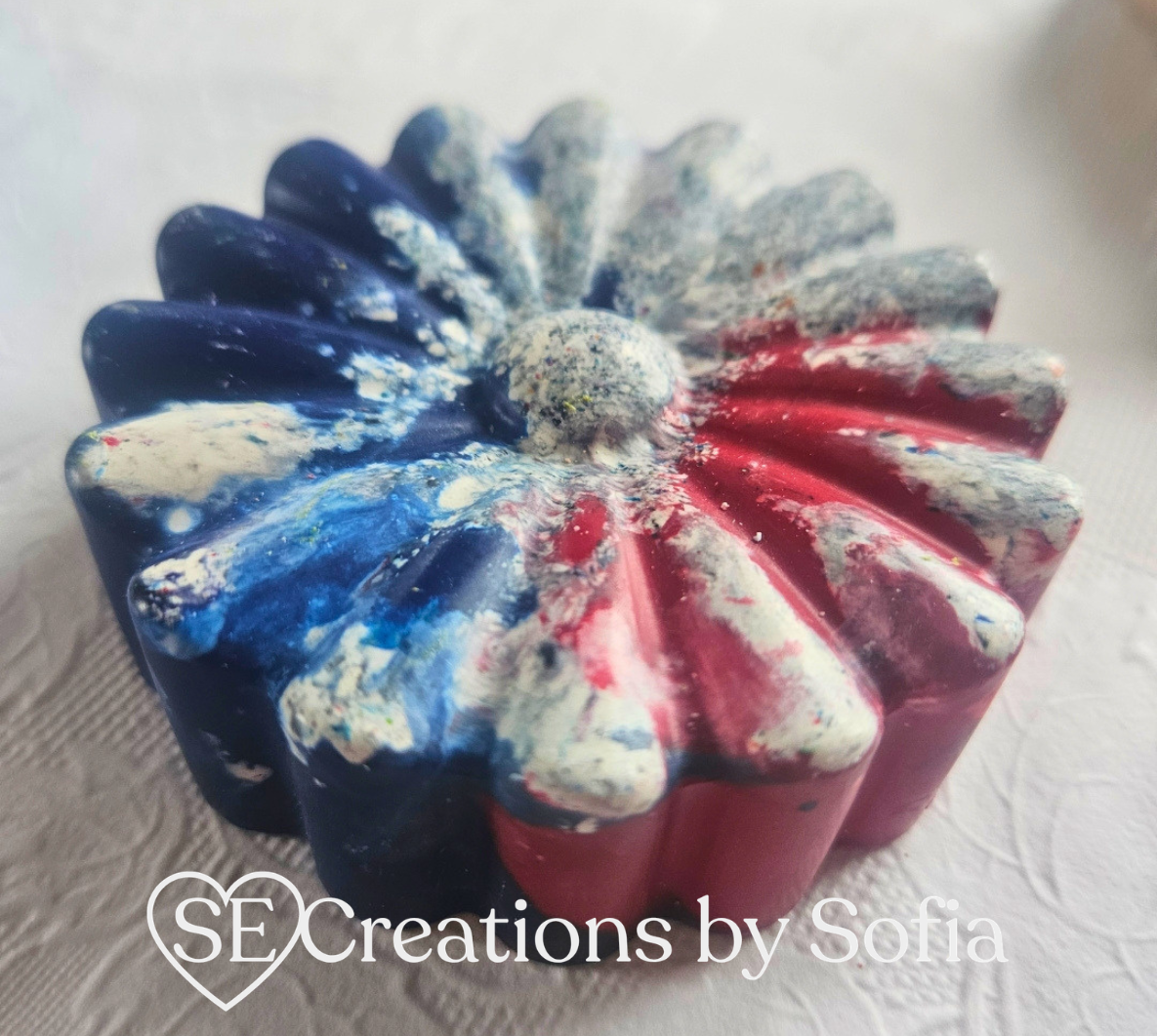 Handcrafted Upcycled FLOWER MEGA CRAYON 🌸