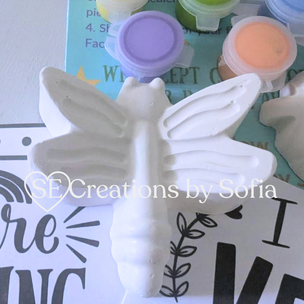 INSECTS: BEE 🐝 LADYBUG 🐞  & DRAGONFLY Plaster Paint Kit 🦖