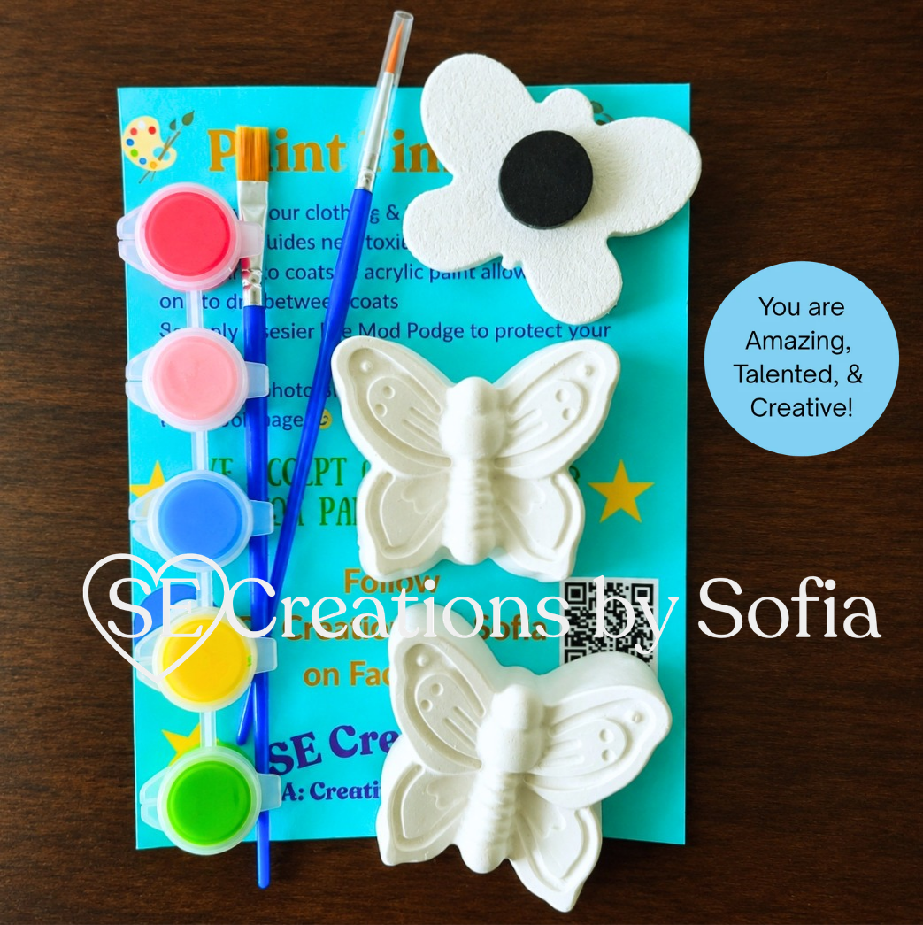 BUTTERFLY BEAUTIES SET Plaster Paint Kit 🦋